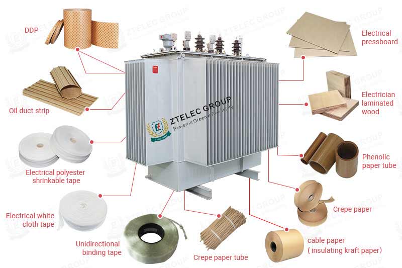 Insulating materials for oil-immersed transformers